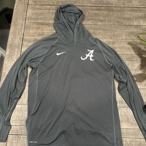 Nike Alabama Crimsontide Dri-Fit Hoodie (Gray)
